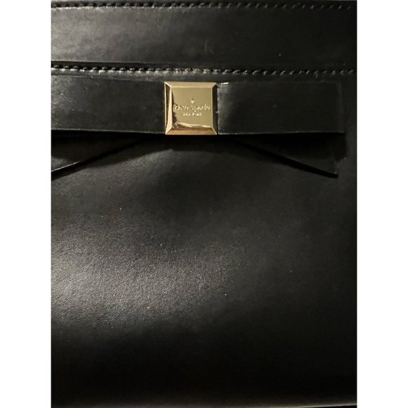 Kate Spade New York Montford Park Smooth Angelica Crossbody Handbag Purse Black - Picture 9 of 9